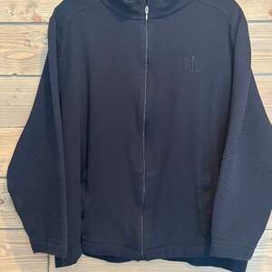 Lauren Ralph Lauren Black 100% Cotton Quilted Sleeve Full-Zip Jacket Women's 2X